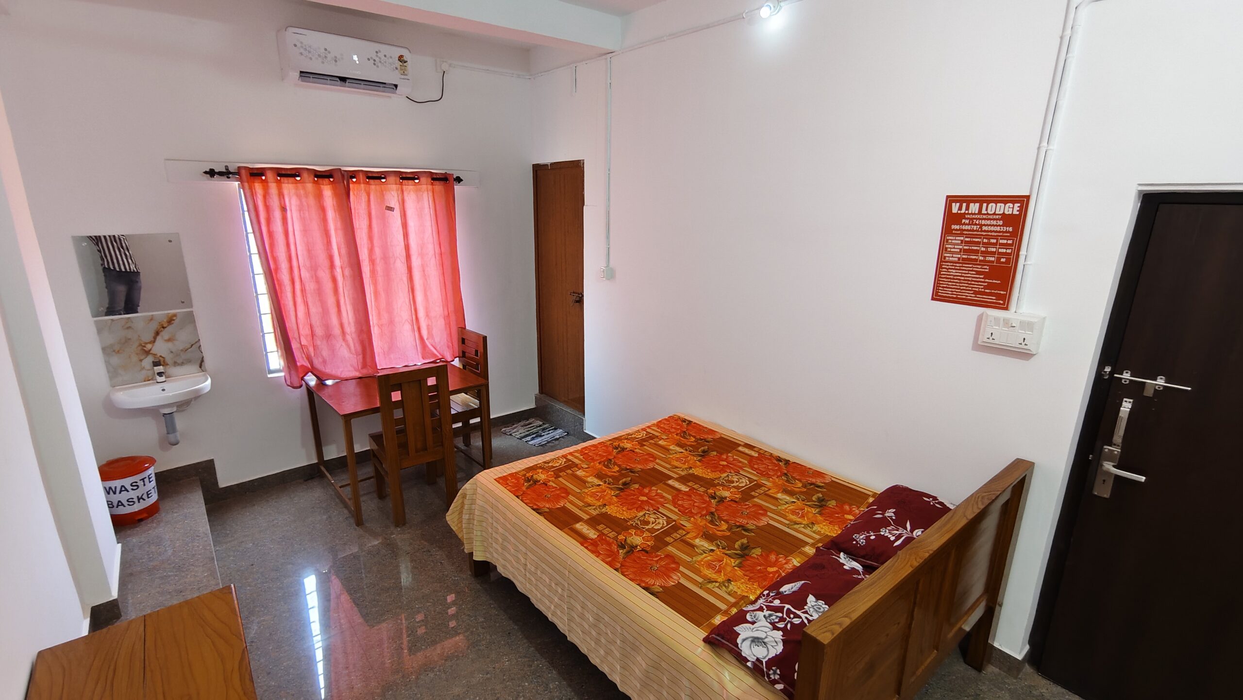 AC Double Room at VJM Lodge